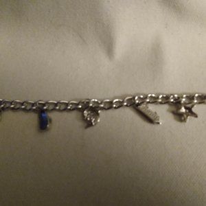Nautical Beach Theme Charm bracelet toggle closure 7 in